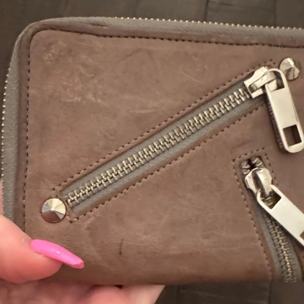 Rebecca Minkoff Taupe Leather Wallet